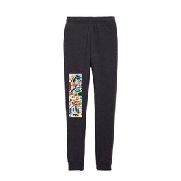 Paper Graffiti Abstract Tribal Colorful by Emmanuel Signorion Kids Joggers