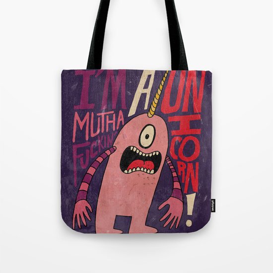 Mutha F'n Unicorn Tote Bag