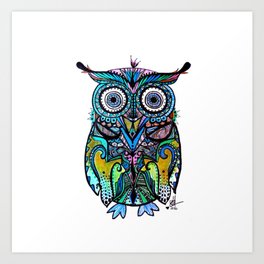 Abstract Owl Art Prints For Any Decor Style Society6