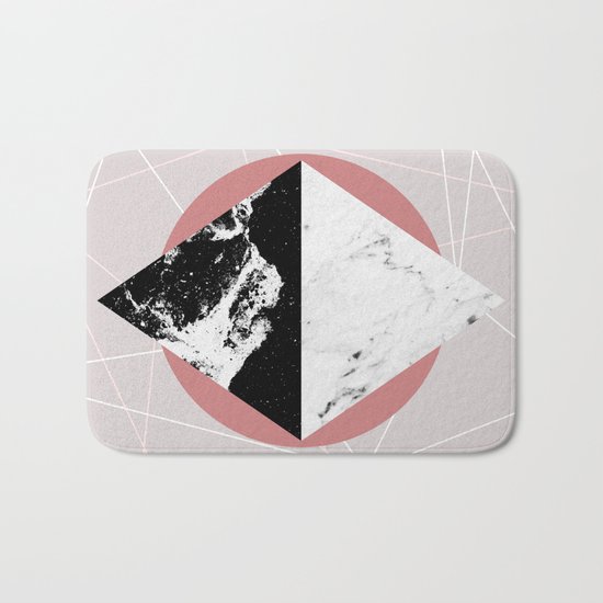 Geometric Textures 3 Bath Mat
