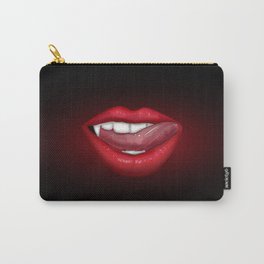 Vampire Lips Carry-All Pouch | Romance, Red, Graphicdesign, Lips Illustration, Kiss, Lip, Sexy, Red Lips, Lips, Vampire 