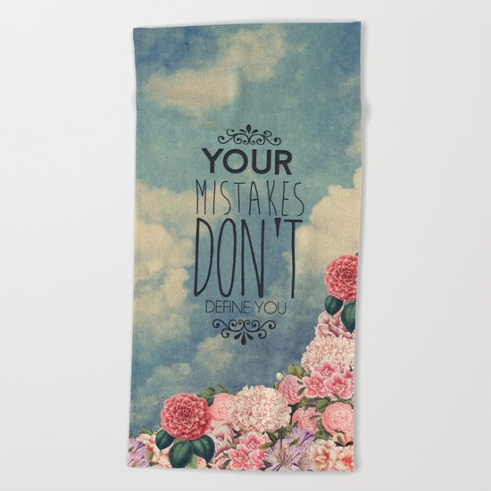 Don't define you Beach Towel