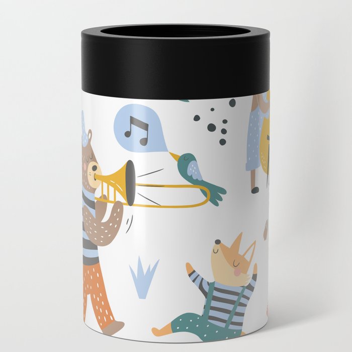 Colorful cartoon style musical Animals 2  Can Cooler