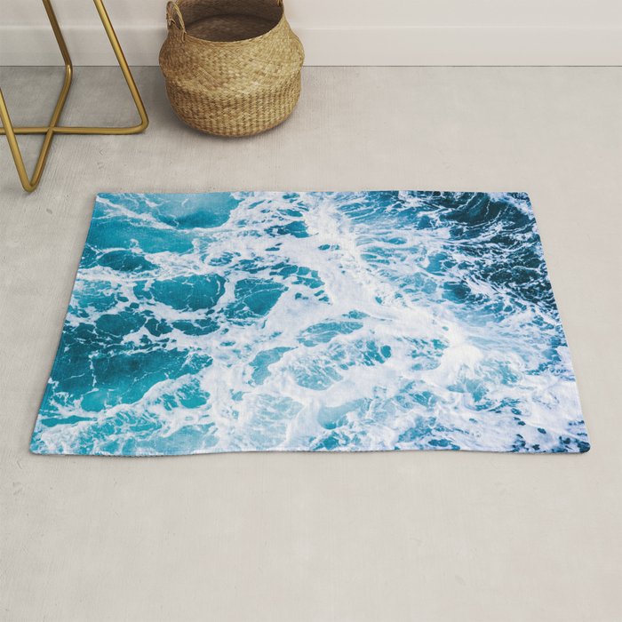 Perfect Ocean Sea Waves Rug by naturemagick Society6