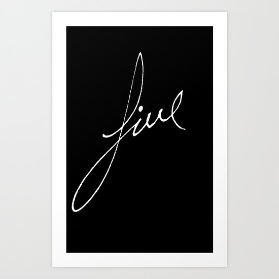 Simple White Art Print