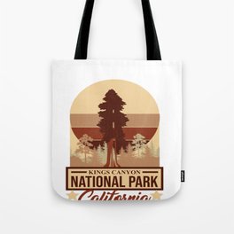 Kings Canyon National Park California Est 1940 Tote Bag
