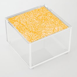 Summer Yellow Saffron - Vibrant Abstract Botanical Nature Acrylic Box