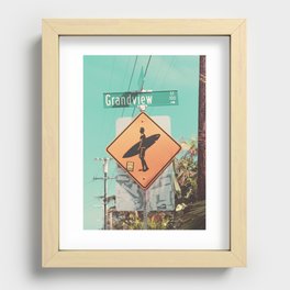Grandview Street, Leucadia, Encinitas, California Recessed Framed Print