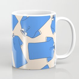Shopping Blue Poloshirts Coffee Mug