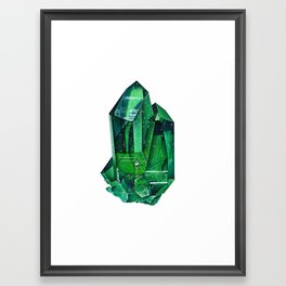 Emerald Mineral Dream Framed Art Print