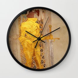 The Golden Knight - Gustav Klimt Wall Clock