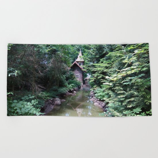 The Island of Tranquility Beach Towel