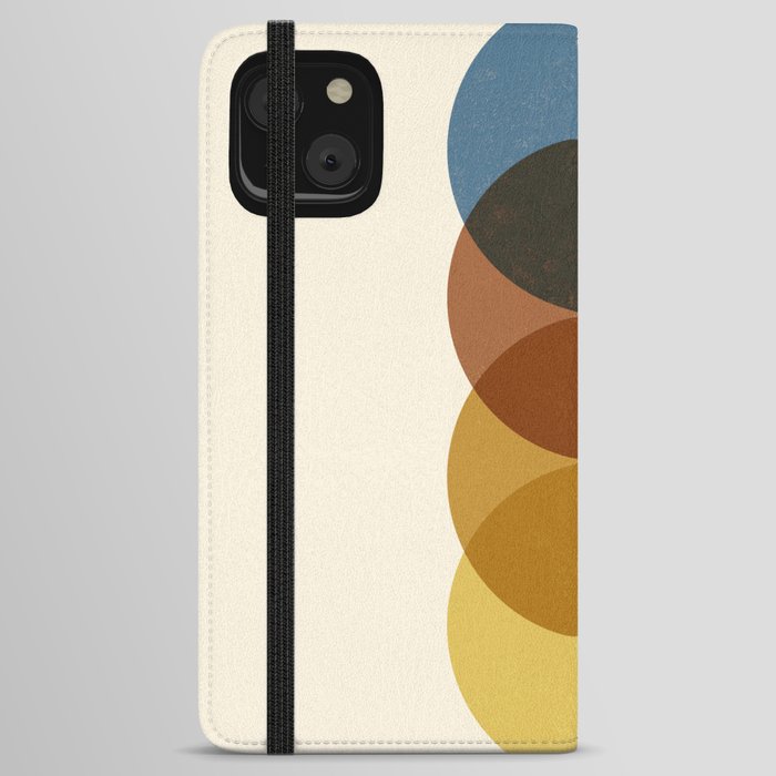 Abstraction_SUNRISE_SUNSET_CIRCLE_COLOR_PATTERN_POP_ART_0731A iPhone Wallet Case