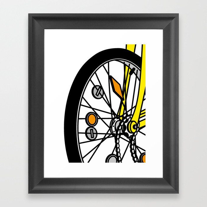 Childhood bike Framed Art Print