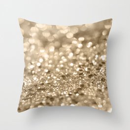 Glam Gold Lady Glitter #2 (Faux Glitter) #shiny #decor #art #society6 Throw Pillow