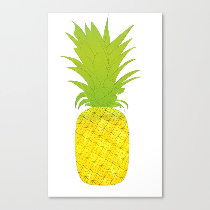Yellow Pineapple Canvas Print