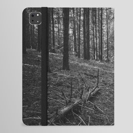 Black and white forest iPad Folio Case