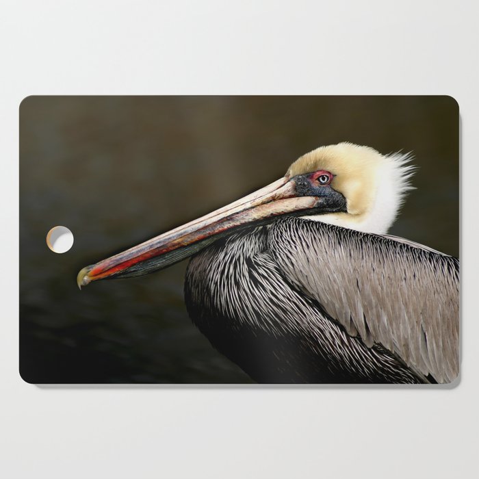 Brown Pelican Portrait Cutting Board