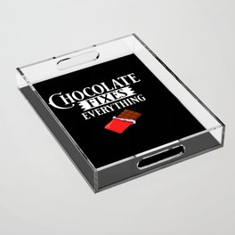 Chocolate Candy Bar Choco Dark Keto Acrylic Tray