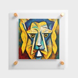 Abstract Lion Head Floating Acrylic Print