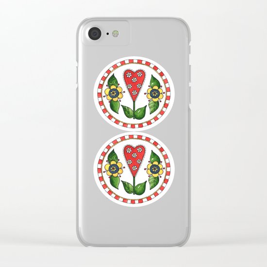 Circles of Love Clear iPhone Case