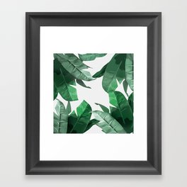 Tropical Palm Print Framed Art Print