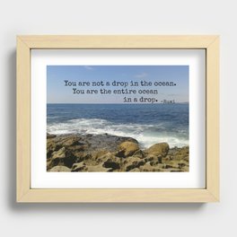 Rumi Ocean Recessed Framed Print
