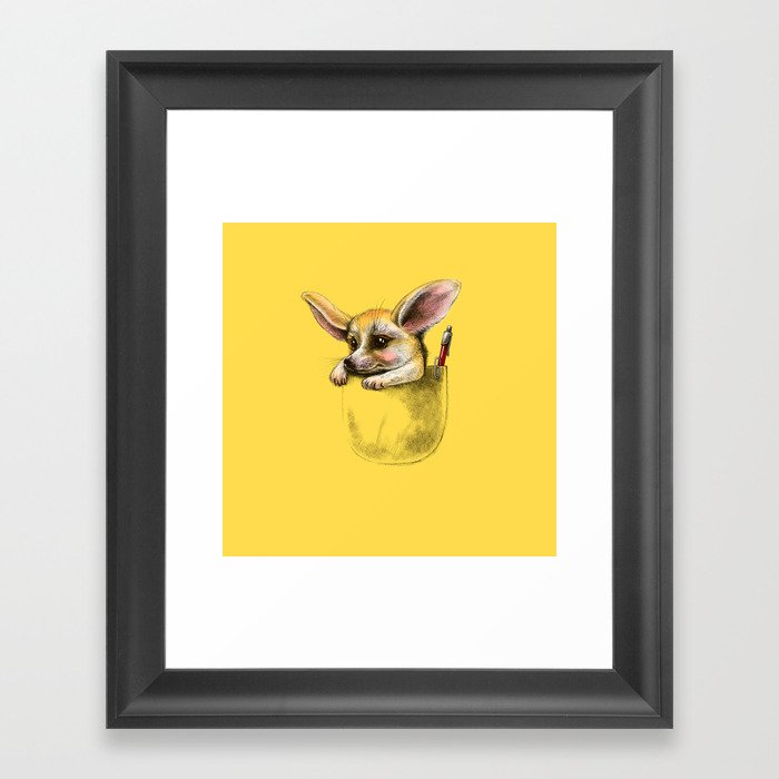 Pocket fennec fox Framed Art Print