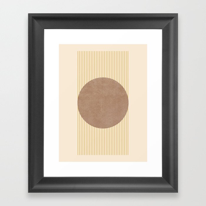 Scandinavian Moon Framed Art Print