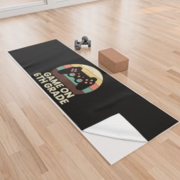 Game On 6th Grade Retro School Yoga Towel