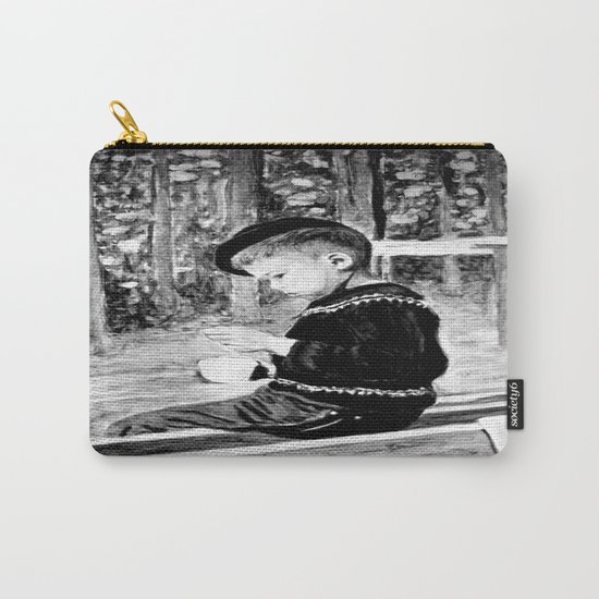 Little Boy With Coffee Cup Carry-All Pouch