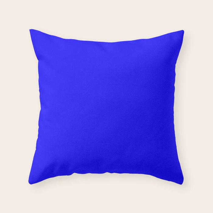 Curves In Yellow Royal Blue Royal Blue Throw Pillow By Nancyjcreates Society6