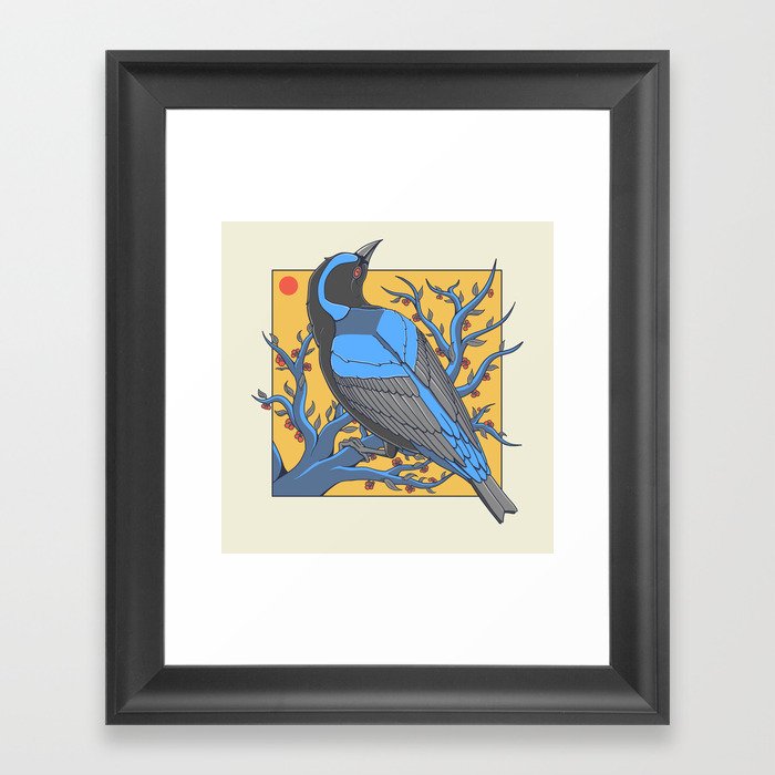 Lovely Fairy Bluebird Framed Art Print