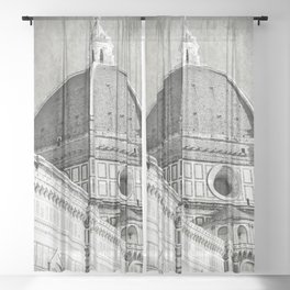 Cathedral of Santa Maria del Fiore Sheer Curtain
