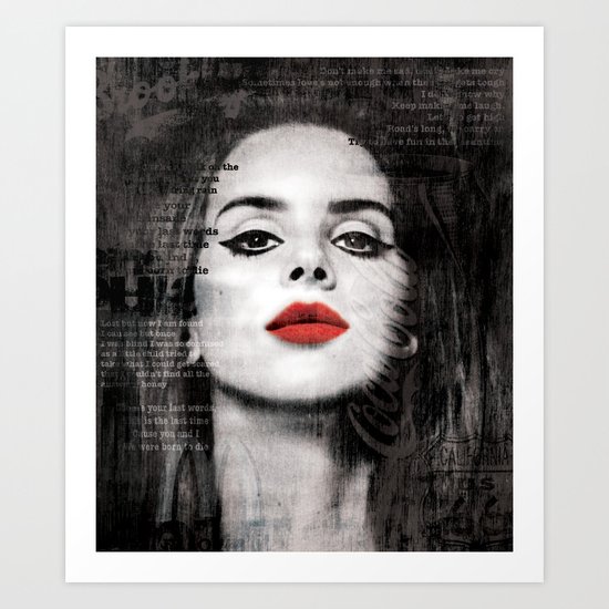 American Girl Art Print