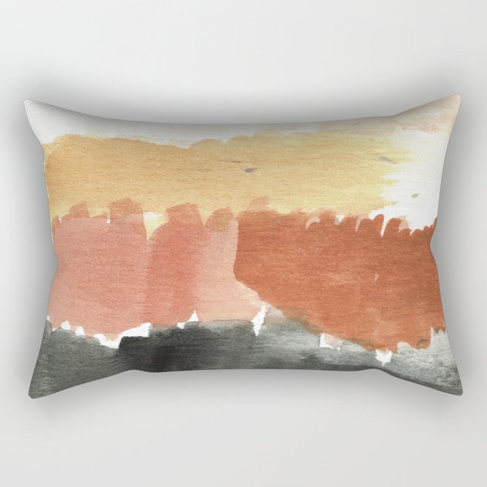 Abstract in Rust n Clay Rectangular Pillow