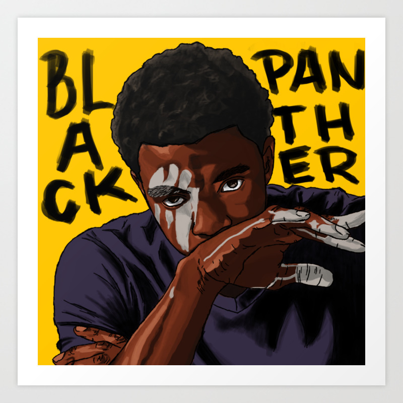 Black Panther Art Print by kjmcreative | Society6