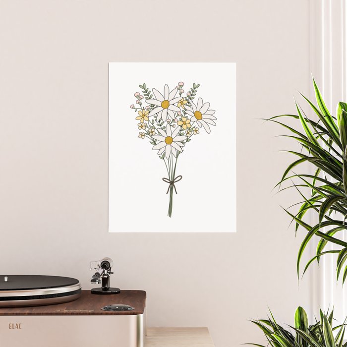 Wild Flower Bouquet Poster by Jamie Lee Maher | Society6