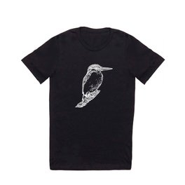 Vintage Elegant Kingfisher - Bird Nature Motif T Shirt
