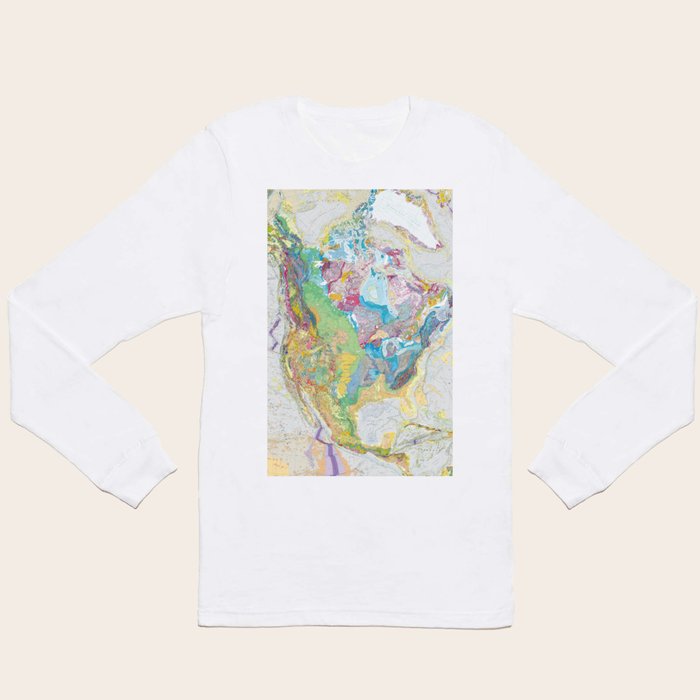 USGS Geological Map of North America Long Sleeve T Shirt by