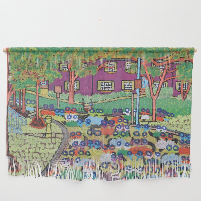 Midtown Neighborhood - Summer Color Madness Wall Hanging