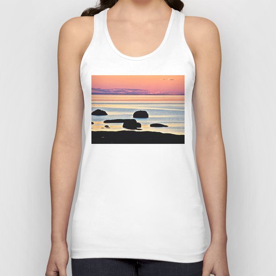 Painted Seas at Dusk Unisex Tank Top
