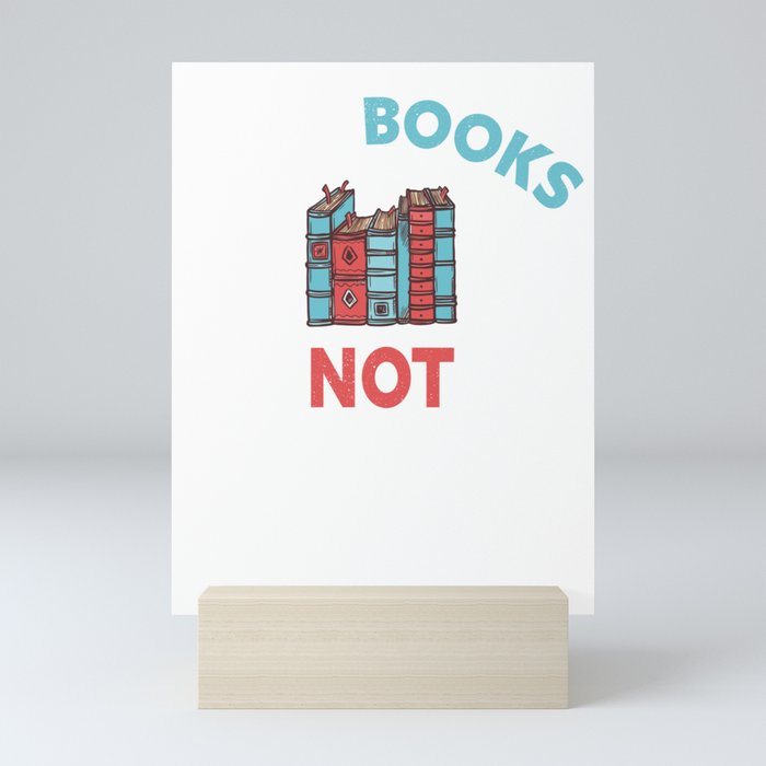 Read Books Not Comments - Bookworm Sarcasm Nerd Mini Art Print