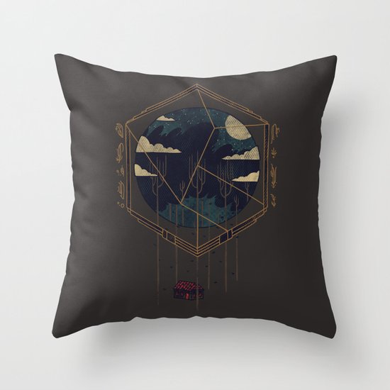 The Dark Woods Throw Pillow