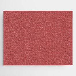 Enticing Red solid color modern abstract pattern  Jigsaw Puzzle