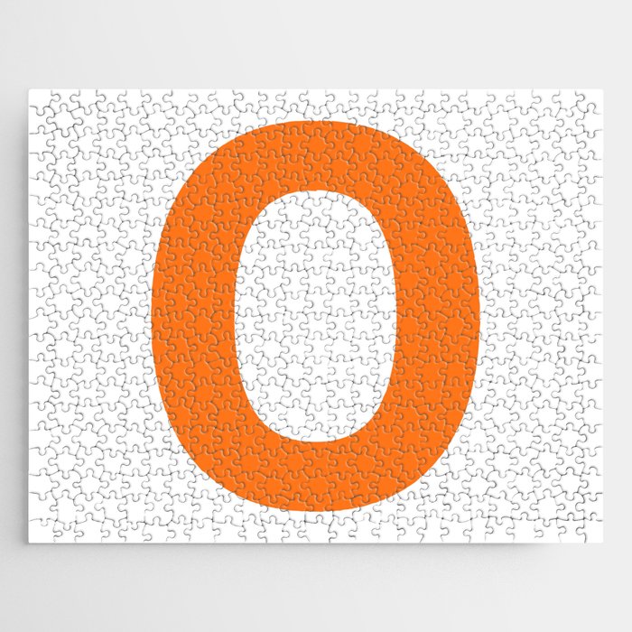 Letter O (Orange & White) Jigsaw Puzzle