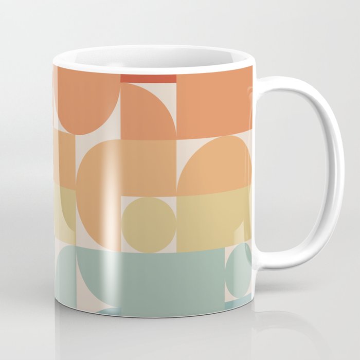 Retro Geometric Abstract Art 70s 1 Coffee Mug