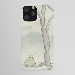 The frog under the rain iPhone Case