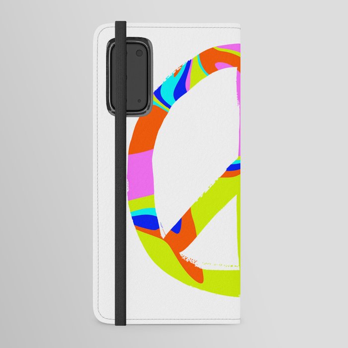 Psychedelic Funky Peace Symbol Android Wallet Case
