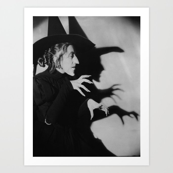 Halloween, Wicked Witch, Vintage Photo Art Print